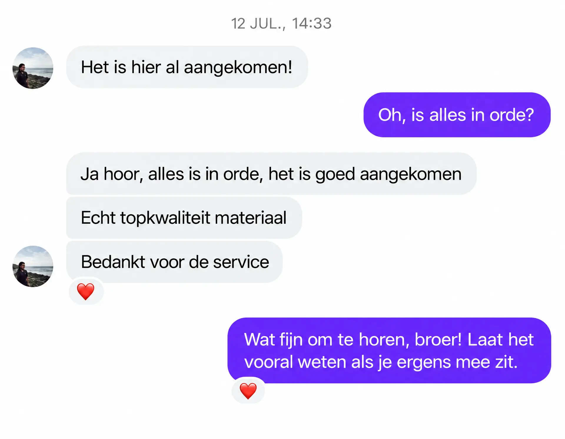 review van cliënt 5